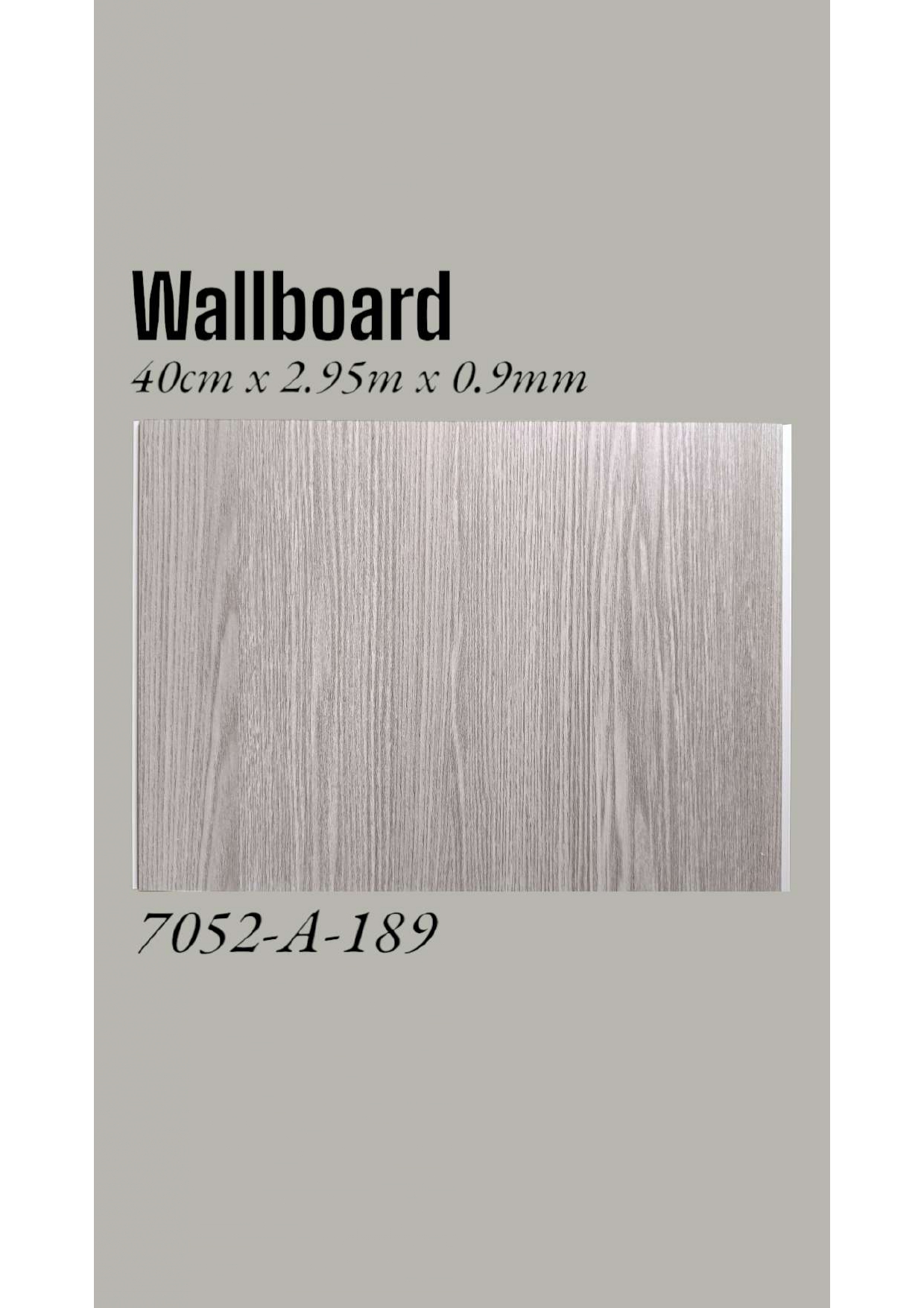 WALLBOARD PVC Uk 40cmx2,95m