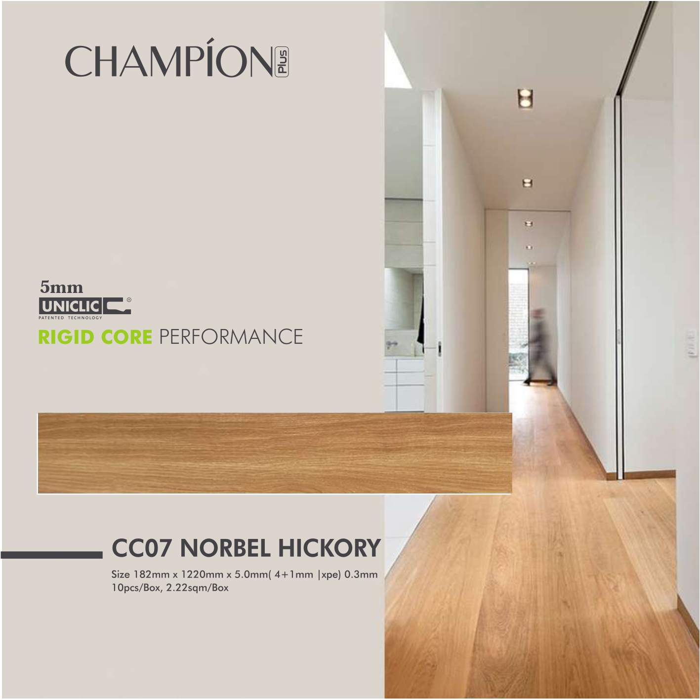 SPC Champion tebal 5mm 1 dus 2,22m2