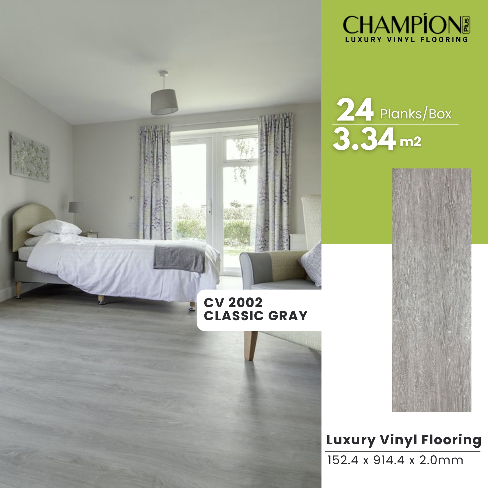 Vinyl Champion tebal 2mm 1 Box 3,34 m2
