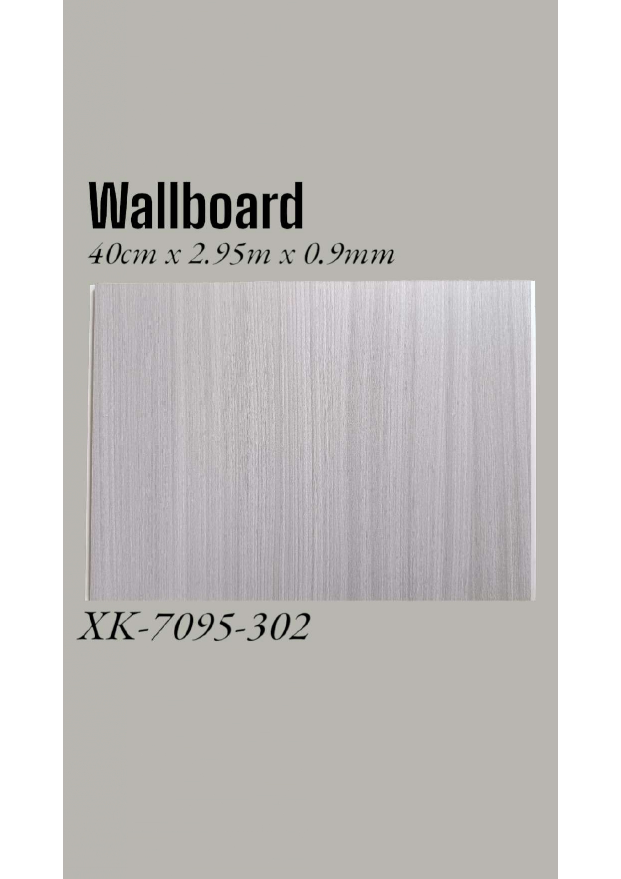 WALLBOARD PVC Uk 40cmx2,95m