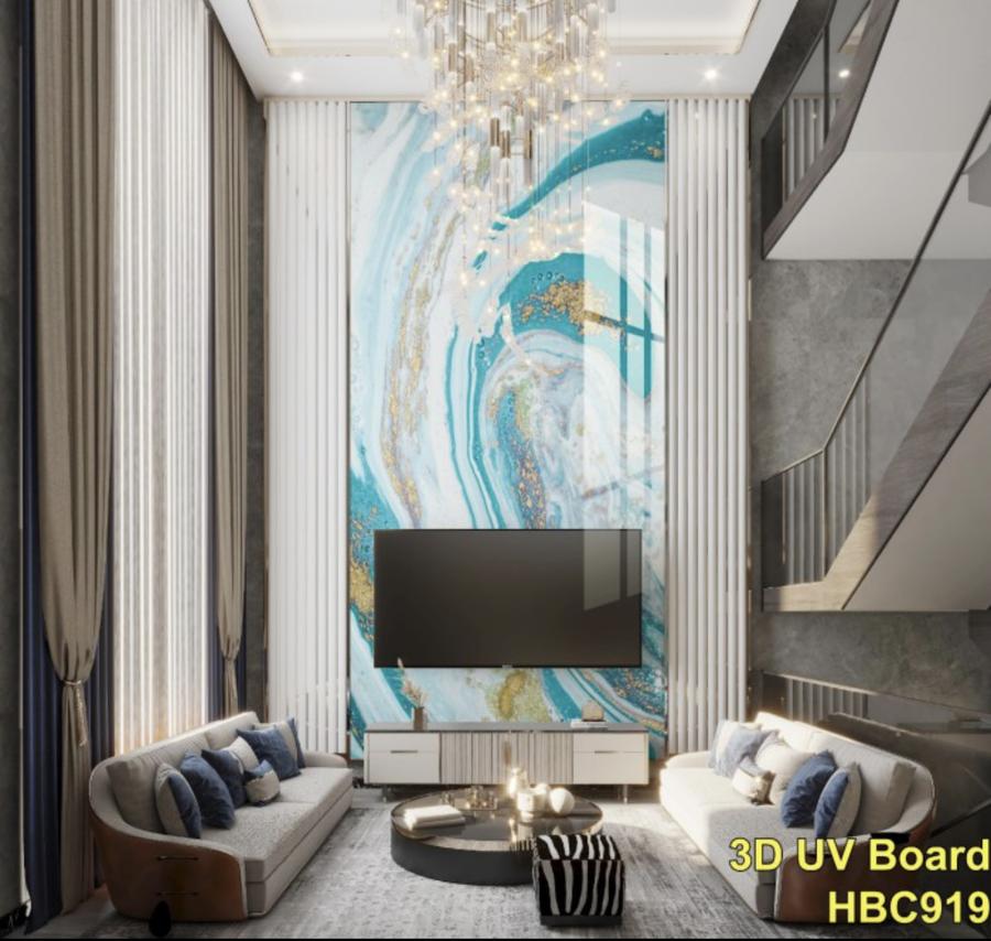 Marmer UV PVC 3D 1,22 x 2,90 m/ Dekorasi Dinding